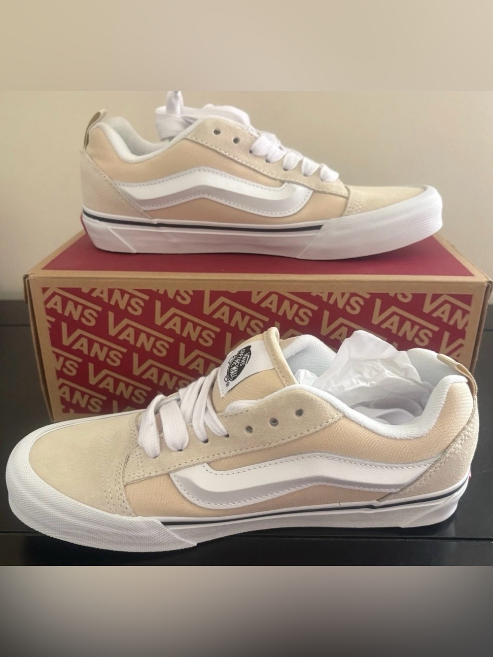 Vans Knu School Sneakers in Crème Brulee Suede women’s Size 9